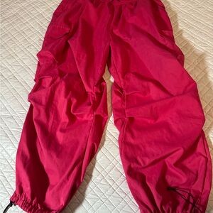 Vibrant Red Cargo Pants